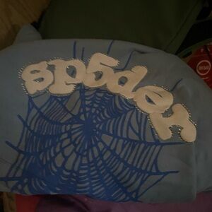 Blue Spider Graphic Hoodie